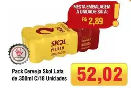 Spani Atacadista Pack Cerveja Skol Lata oferta