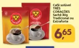Supermercados Nori Café solúvel TRES CORAÇÕES Sache oferta