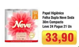 Spani Atacadista Papel Higiênico Folha Dupla Neve Seda 30m Compacto oferta