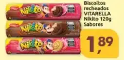 Supermercados Nori Biscoitos recheados VITARELLA Nikito Sabores oferta