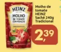 Supermercados Nori Molho de tomate HEINZ Saché Tradicional oferta