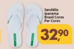 Supermercados Nori Sandália Ipanema Brasil Cores Par Cores oferta