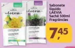 Supermercados Nori Sabonete liquido LAEVIA Saché Fragrâncias oferta