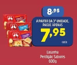 Arena Atacado Lasanha Perdigao Sabores 600g oferta