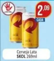 Dovale Cerveja lata Skol 269ml oferta