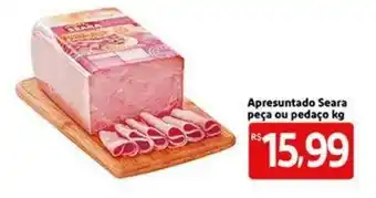 Extra Supermercado Apresuntado Seara peca ou pedaco 1kg oferta