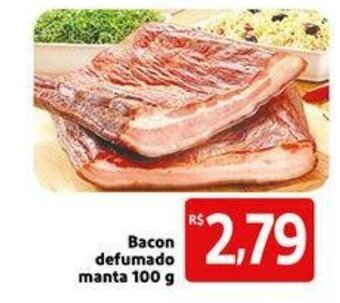 Bacon defumado manta 100g