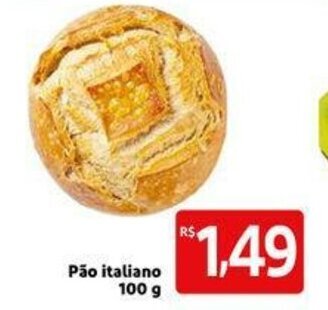 Extra Supermercado Pao Italiano 100g oferta