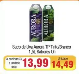 Spani Atacadista Suco de Uva Aurora TP Tinto/Branco Sabores Un oferta