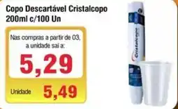 Spani Atacadista Copo Descartável Cristalcopo oferta