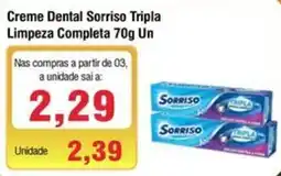 Spani Atacadista Creme Dental Sorriso Tripla Limpeza Completa Un oferta