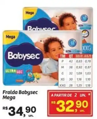 Fort Atacadista Fralda Babysec Mega oferta