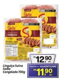 Fort Atacadista Linguiça Suína Sadia Congelada oferta