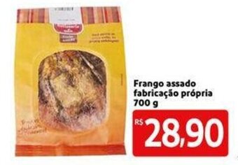 Frango assado fabricacao propria 700g