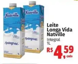 Supermercados Mateus Leite Longa Vida Natville Integral oferta
