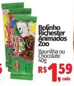 Supermercados Mateus Bolinho Richester Animados Zoo oferta