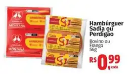 Supermercados Mateus Hambúrguer Sadia ou Perdigão oferta