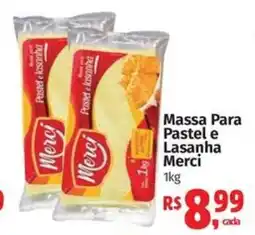 Supermercados Mateus Massa Pastel e Lasanha Merci oferta