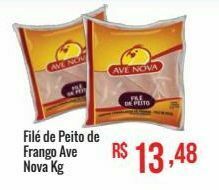Filé de peito de frango ave nova kg