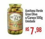Mart Minas Azeitona verde gran olivo c/caroço 500g oferta