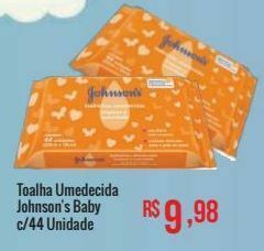 Mart Minas Toalha umedecida johnson's baby c/44 unidade oferta