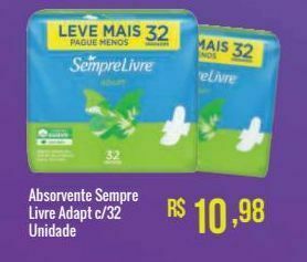 Mart Minas Absorvente sempre livre adapt c/32 unidade oferta