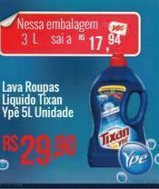 Mart Minas Lava roupas liquido tixan ypê 5l oferta