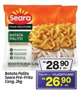 Batata Palito Seara Pré-Frita Cong.
