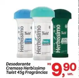 Fort Atacadista Desodorante Cremoso Herbíssimo Twist Fragrâncias oferta