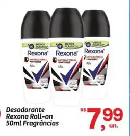 Fort Atacadista Desodorante Rexona Roll-on Fragrâncias oferta
