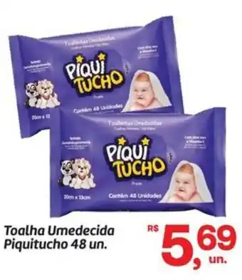 Toalha Umedecida Piquitucho 48 un.