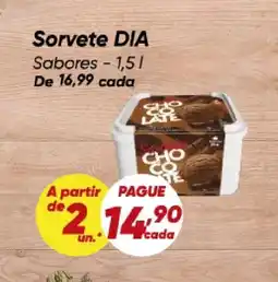 Dia Sorvete DIA Sabores oferta