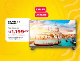 Casa e Vídeo Smart tv led 40" oferta