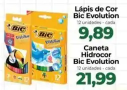 Supermercados Andreazza Lápis de Cor Bic Evolution oferta