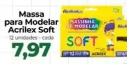 Supermercados Andreazza Massa para Modelar MASSINHA Acrilex Soft oferta