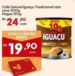Supper Rissul Café Solúvel Iguaçu Tradicional Lata oferta