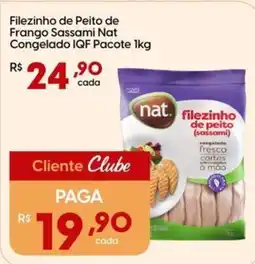 Supper Rissul Filezinho de Peito de Frango Sassami Nat Congelado IQF Pacote oferta