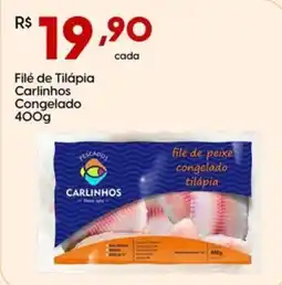 Supper Rissul Filé de Tilápia Carlinhos Congelado oferta