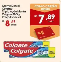 Supper Rissul Creme Dental Colgate Tripla Ação Menta Original oferta