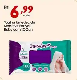 Supper Rissul Toalha Umedecida Sensitive For you Baby oferta