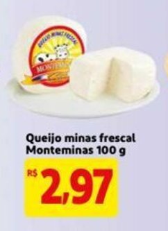 Extra Queijo minas frescal Monteminas 100g oferta