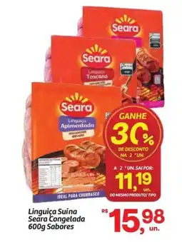 Fort Atacadista Linguiça Suína Seara Congelada Sabores oferta