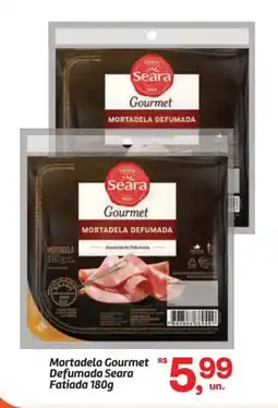 Fort Atacadista Mortadela Gourmet Defumada Seara oferta