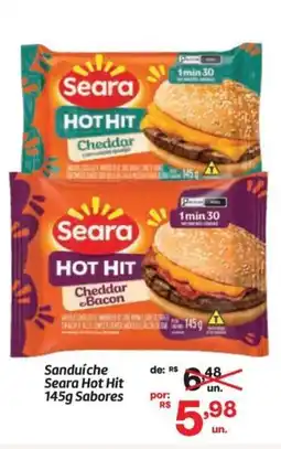Fort Atacadista Sanduíche Seara Hot Hit Sabores oferta