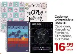 Carrefour Caderno universitário Bom D+ oferta