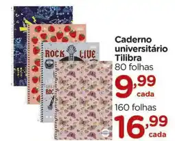 Carrefour Caderno universitário Tilibra 80 folhas oferta