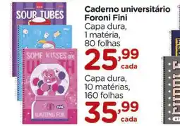 Carrefour Caderno universitário Foroni Fini oferta