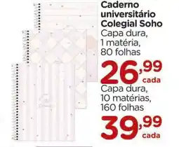 Carrefour Caderno universitário Colegial Soho oferta