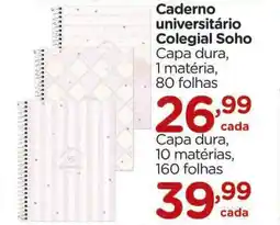 Carrefour Caderno universitário Colegial Soho oferta