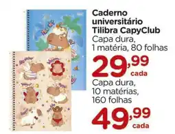 Carrefour Caderno universitário Tilibra CapyClub oferta